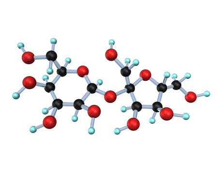 Molecule Sugar 3D