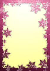 雪の結晶のフレーム