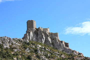 Fototapeta na wymiar Chateau de Queribus, Aude