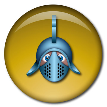 Chapa cabeza de gladiador