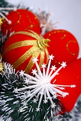 Nice red balls for christmas tree