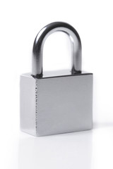 Lock on a white background