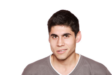 happy young casual man portrait