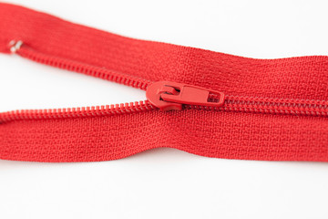 Red zipper