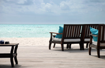 Obraz na płótnie Canvas Ocean seating