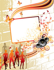 Abstract Music background