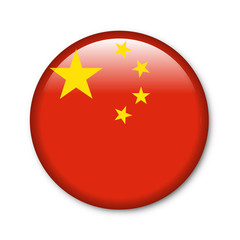 Naklejka premium Button Nationalfarben China