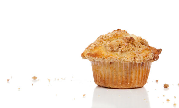 a Cinnamon streusel muffin