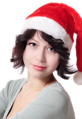 beautiful girl in red hat