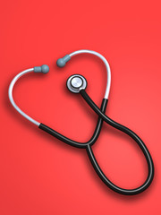 stethoscope in heart shape