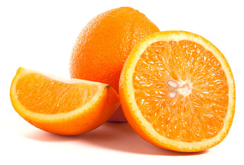 orange and slice