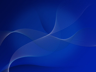 abstrakte blaue Wellen - 18706705