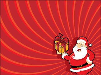 xmas background with santa
