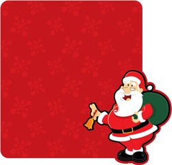 xmas background with santa
