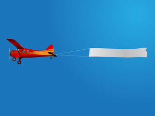 plane with banner