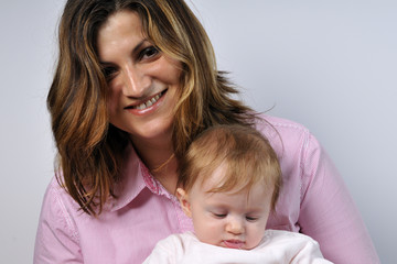 little girl and her mother