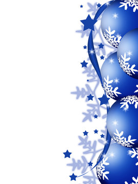 CARTOLINA FONDO NATALE AZZURRA
