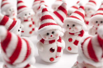 Group of Christmas snowmen