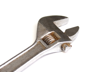 adjustable spanner isolated