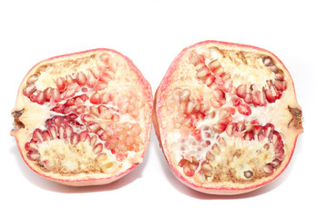 Рalves of Garnet on white