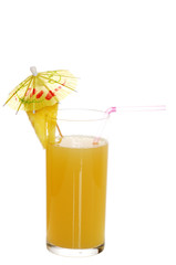 Fresh Pineapple Juice With Garnish
