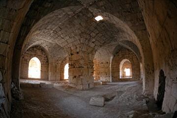 Fototapeta na wymiar Syria - Saladin Castle (Qala'at Salah ad Din)