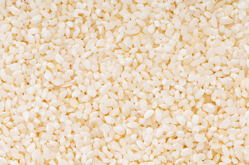 Extreme close up of white rice background