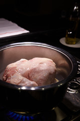 Chicken in pot