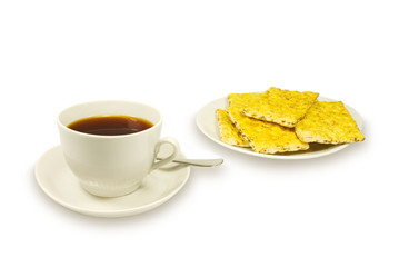 Cup of tea and carrot cookies