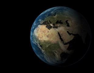 Fototapeta na wymiar Earth 3D