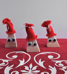 Christmas imps with red carpet