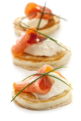 Smoked Salmon Blinis