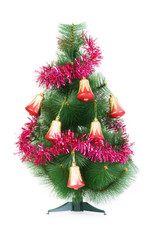 Christmas tree isolated on the white background