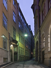 Fototapeta premium Colorful back alley