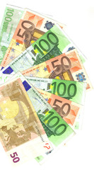 detail of money, range of euro money