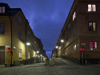 Colorful back alley