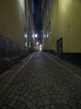 Fototapeta Colorful back alley