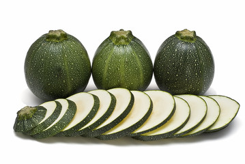 Rodajas de calabacín.