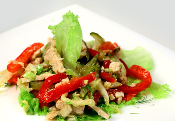 Salad with chicken