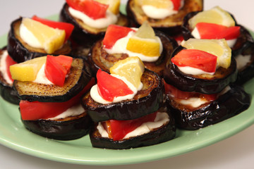 Appetizing dietetic food - aubergines
