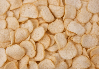 Malaysian or Asian traditional keropok crcker tidbits