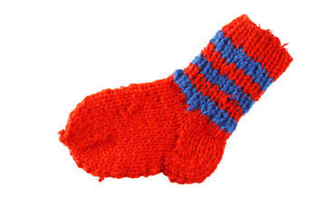 Colorful wool sock