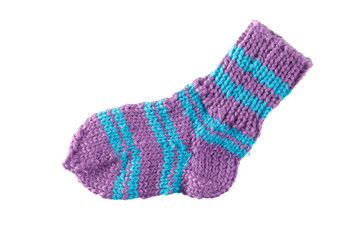 Colorful wool sock