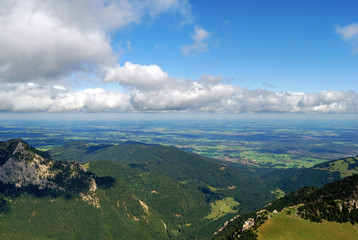 Naklejka premium Blick vom Wendelstein