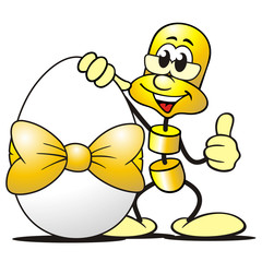 Gold-Figur Osterei