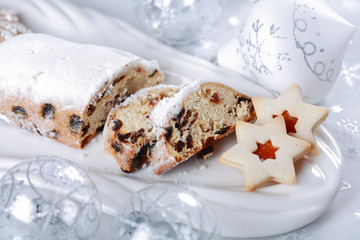 Christmas cake and cookies