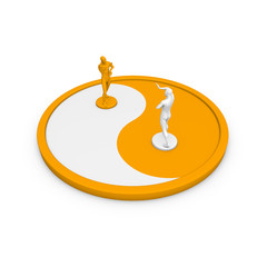 Yin Yang - przeciwstawnie i uzupełniająco. © I.M.R