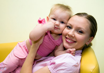 Mother with beautiful baby