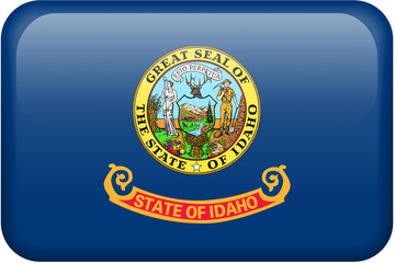 Idaho Flag Button