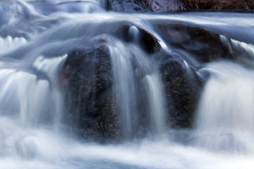 Fototapeta premium Spring stream and waterfall.